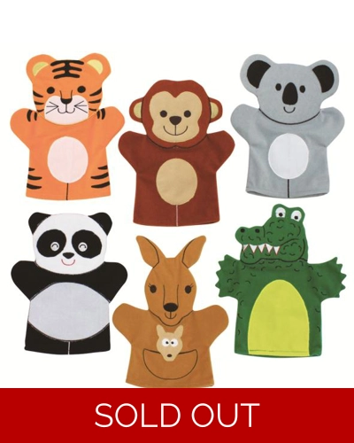 Wild animals hand puppets - Set 2